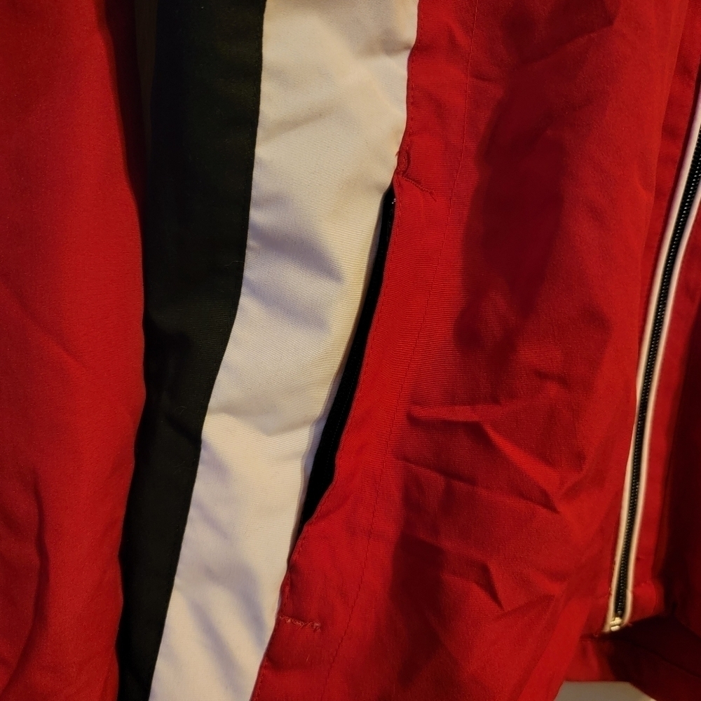 Wilson Jacket Windbreaker Red Long Sleeve Size Medium - Picture 2 of 5